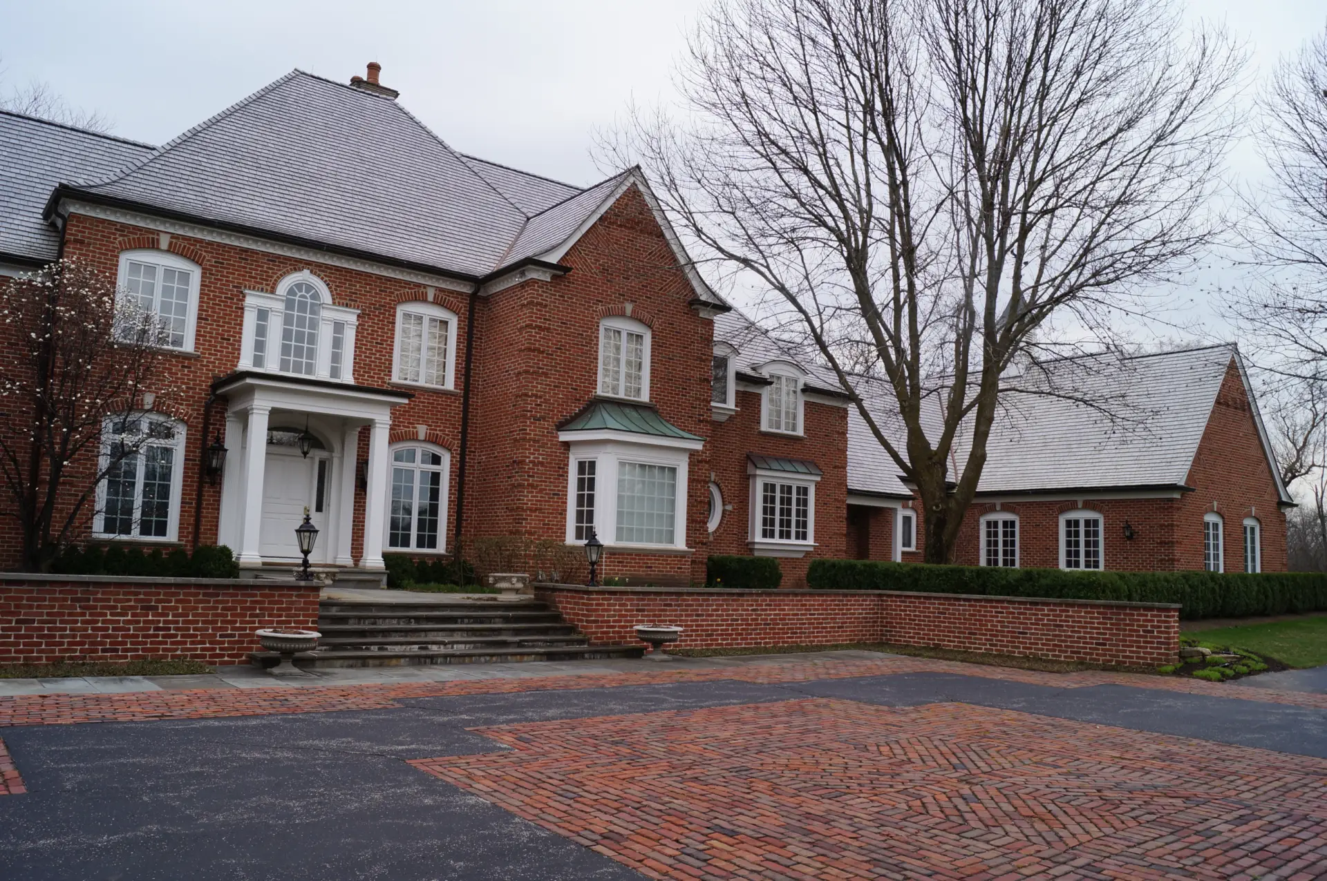 Bubble skylights on brown roof