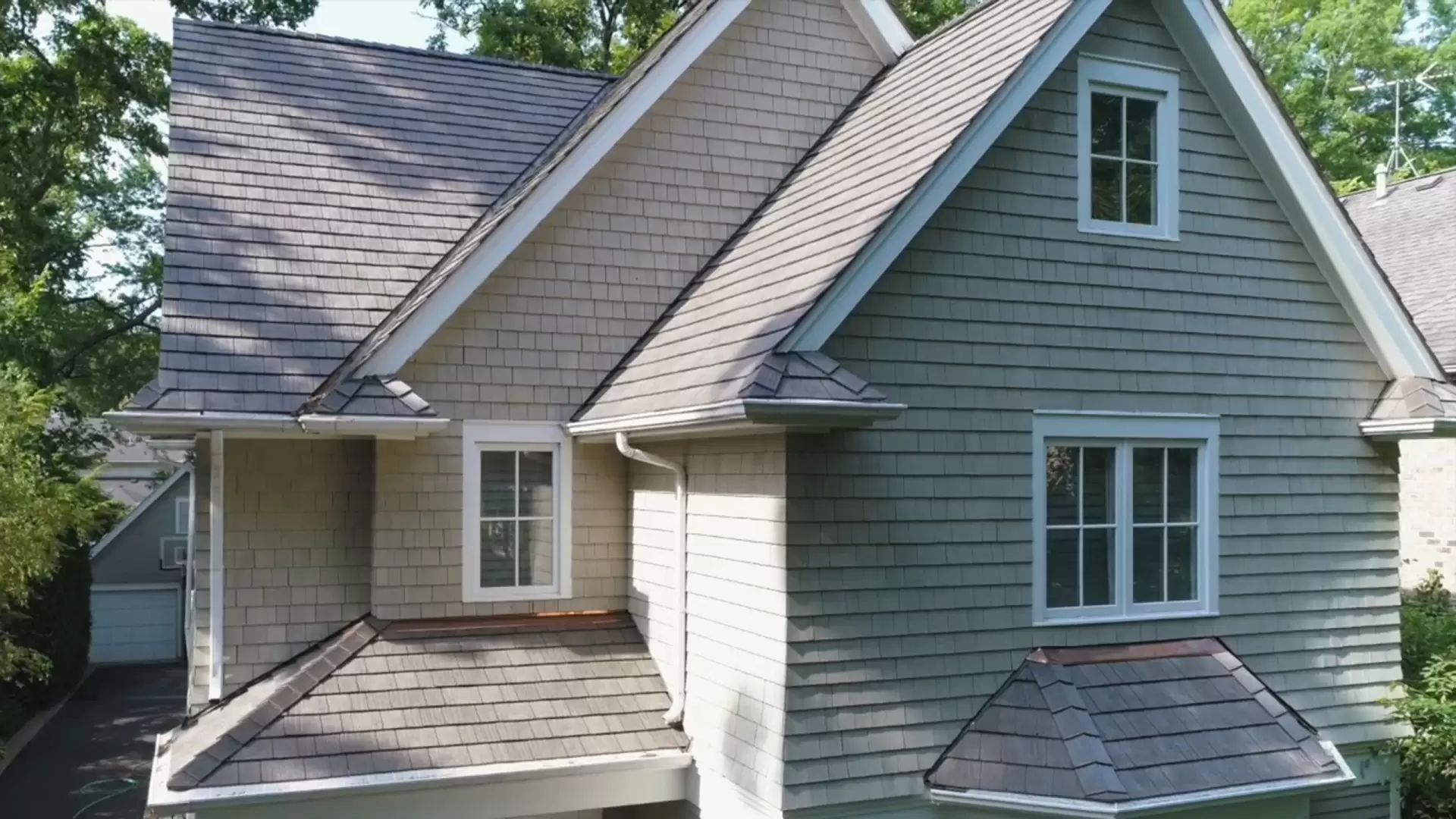 Bubble skylights on brown roof