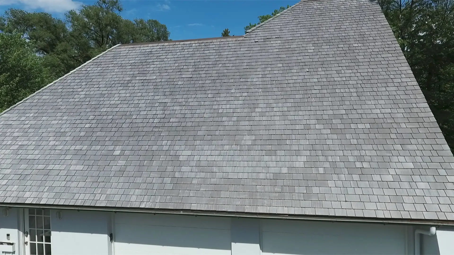 Bubble skylights on brown roof