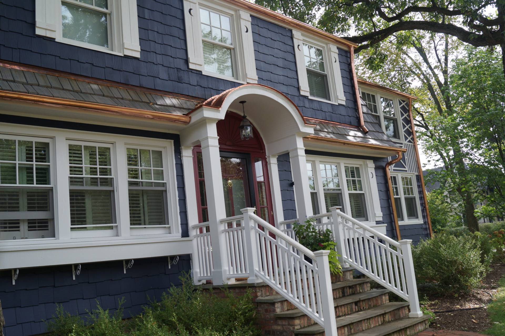 Bubble skylights on brown roof