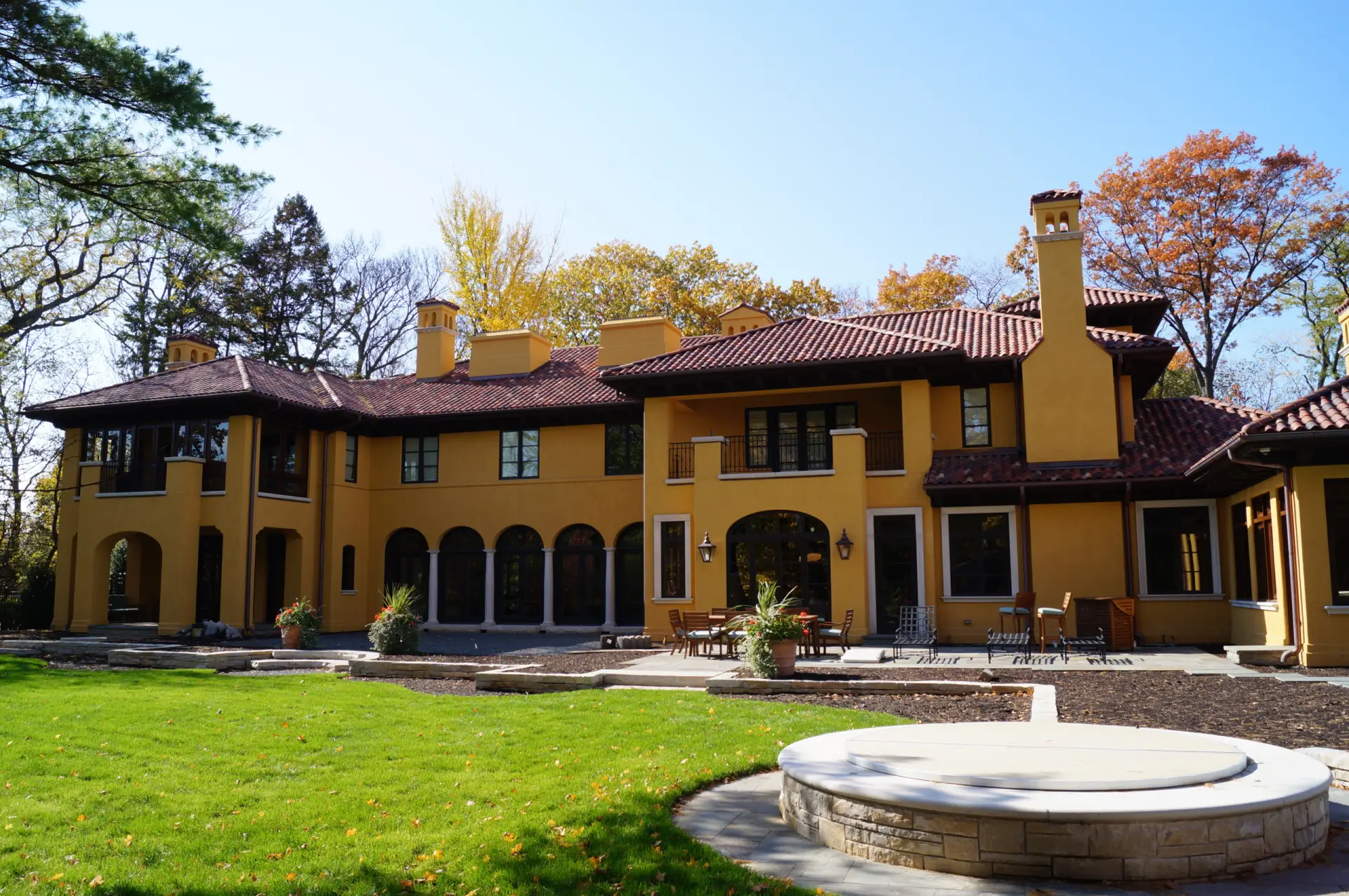 Bubble skylights on brown roof