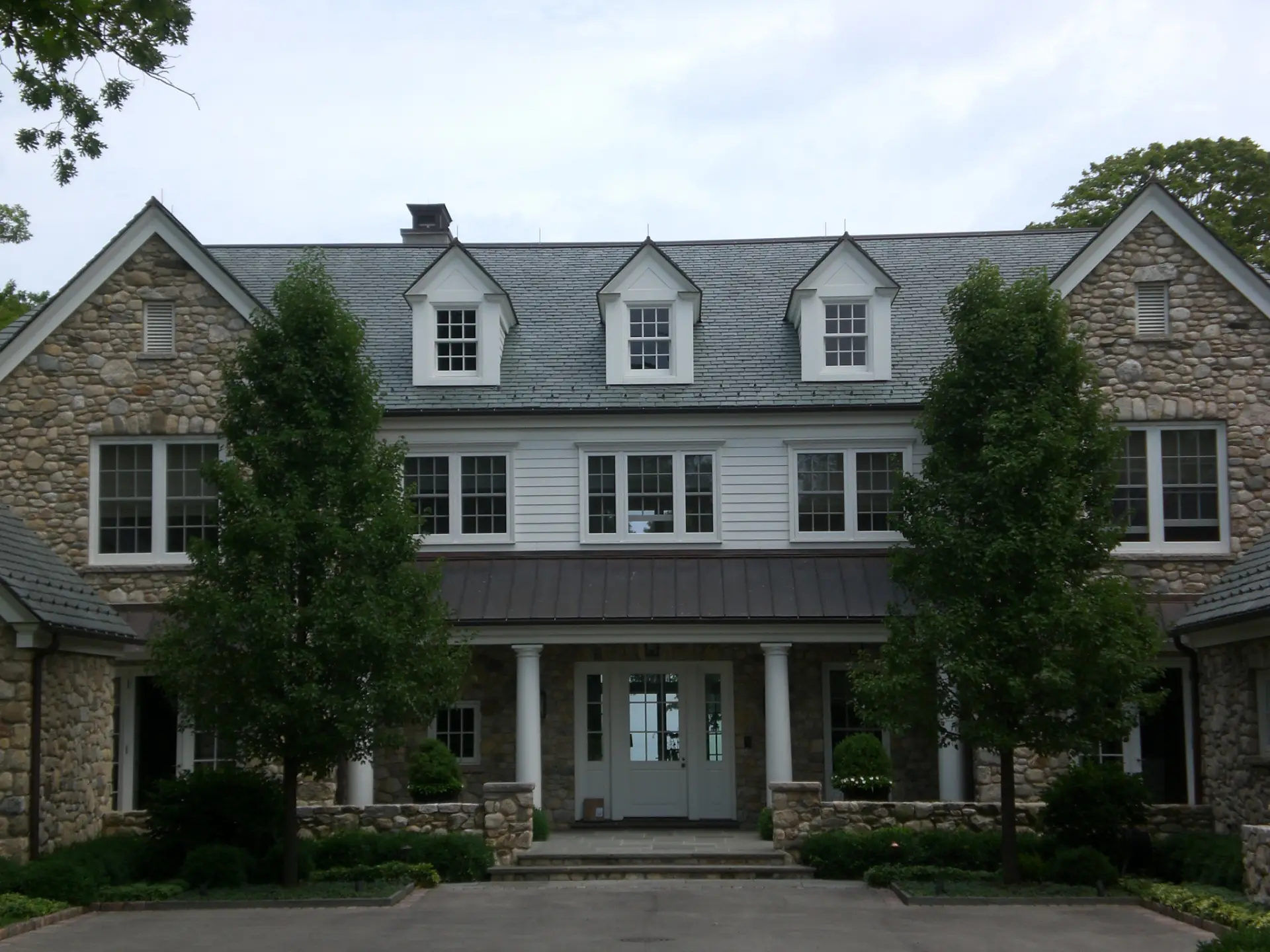 Bubble skylights on brown roof