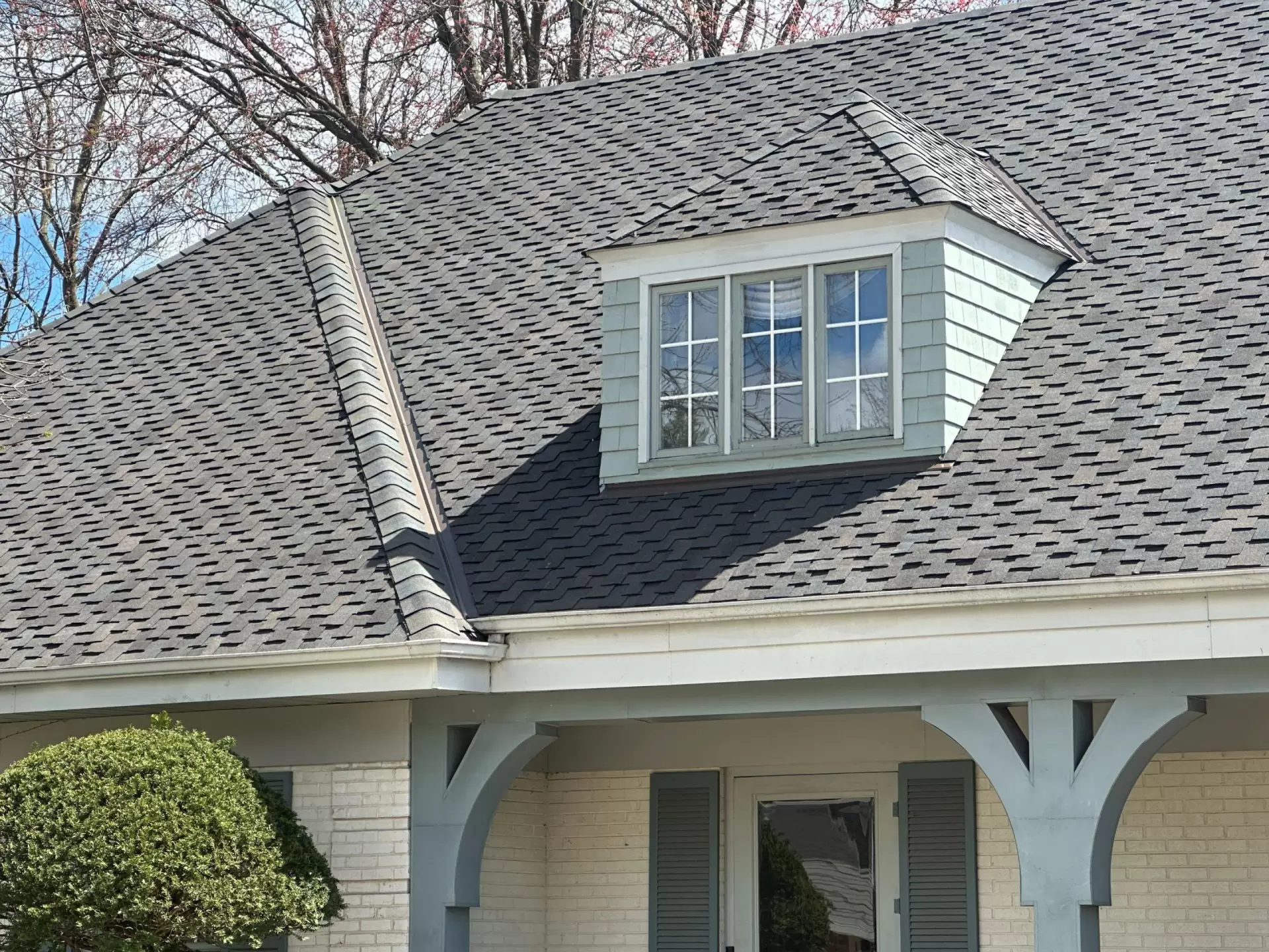 Bubble skylights on brown roof