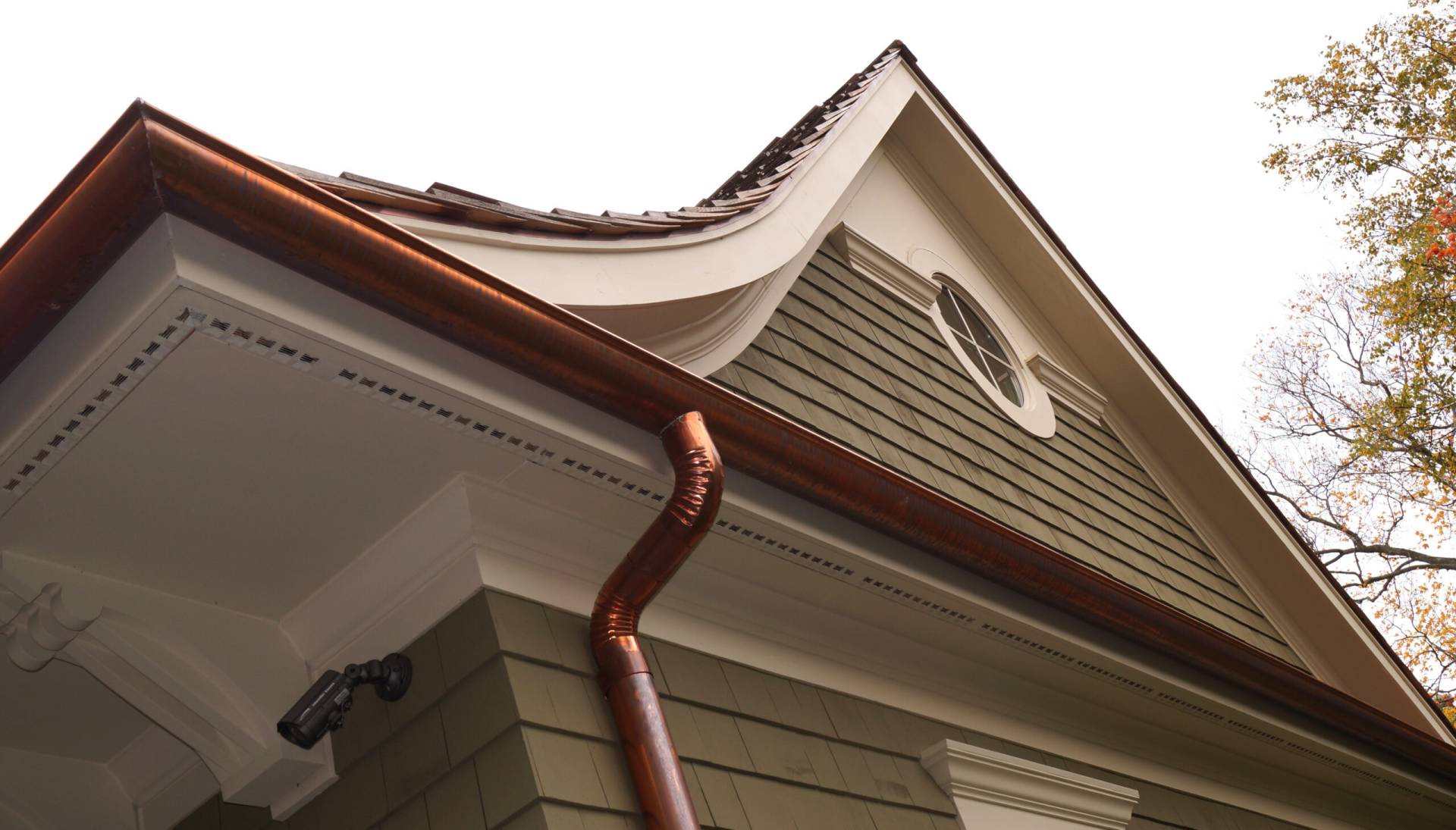 Bubble skylights on brown roof