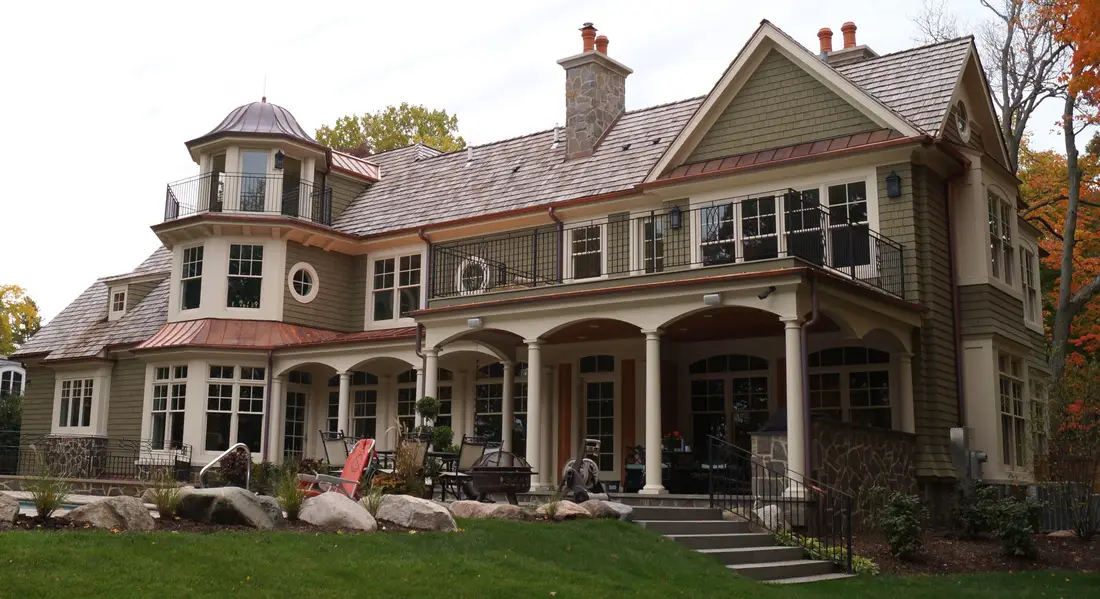 Bubble skylights on brown roof
