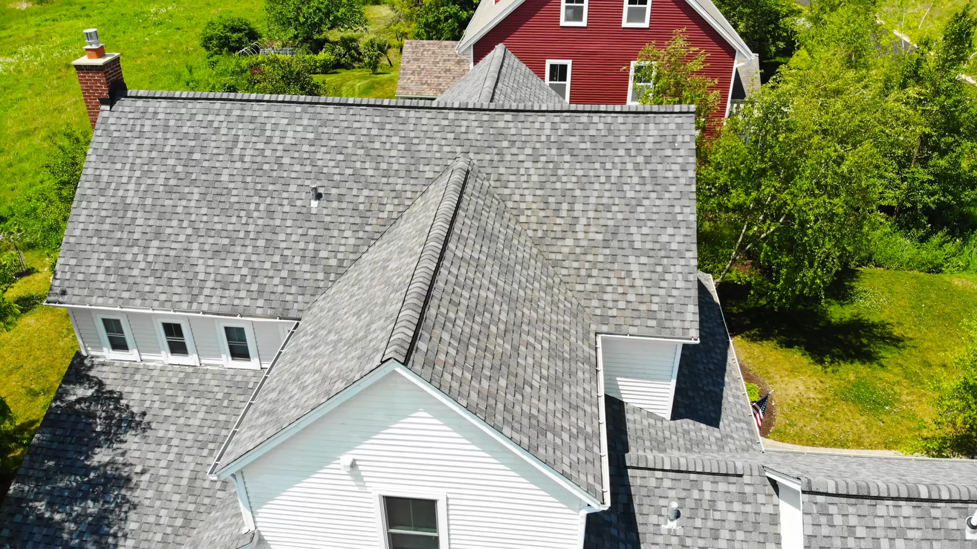 Bubble skylights on brown roof