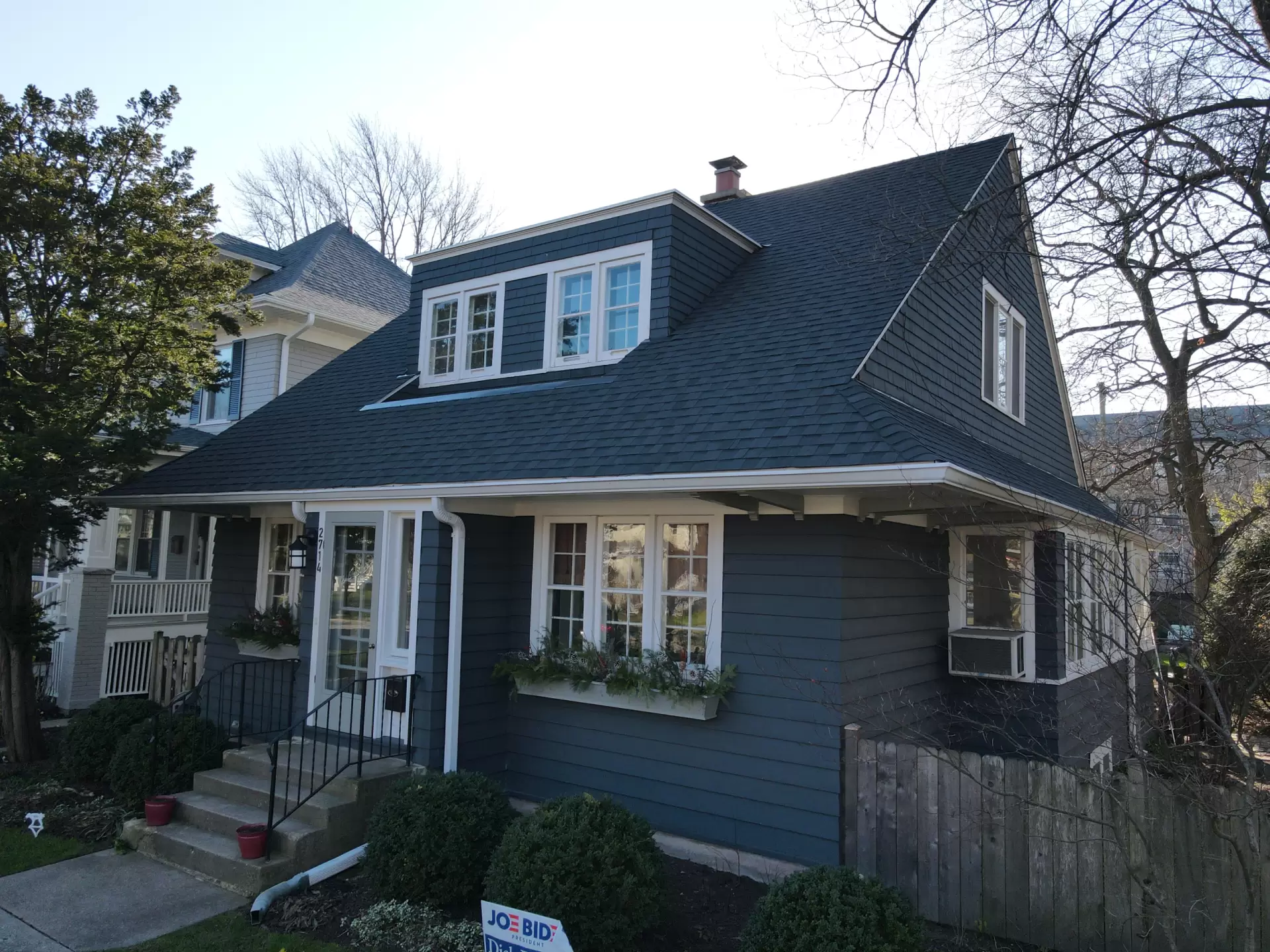 Bubble skylights on brown roof