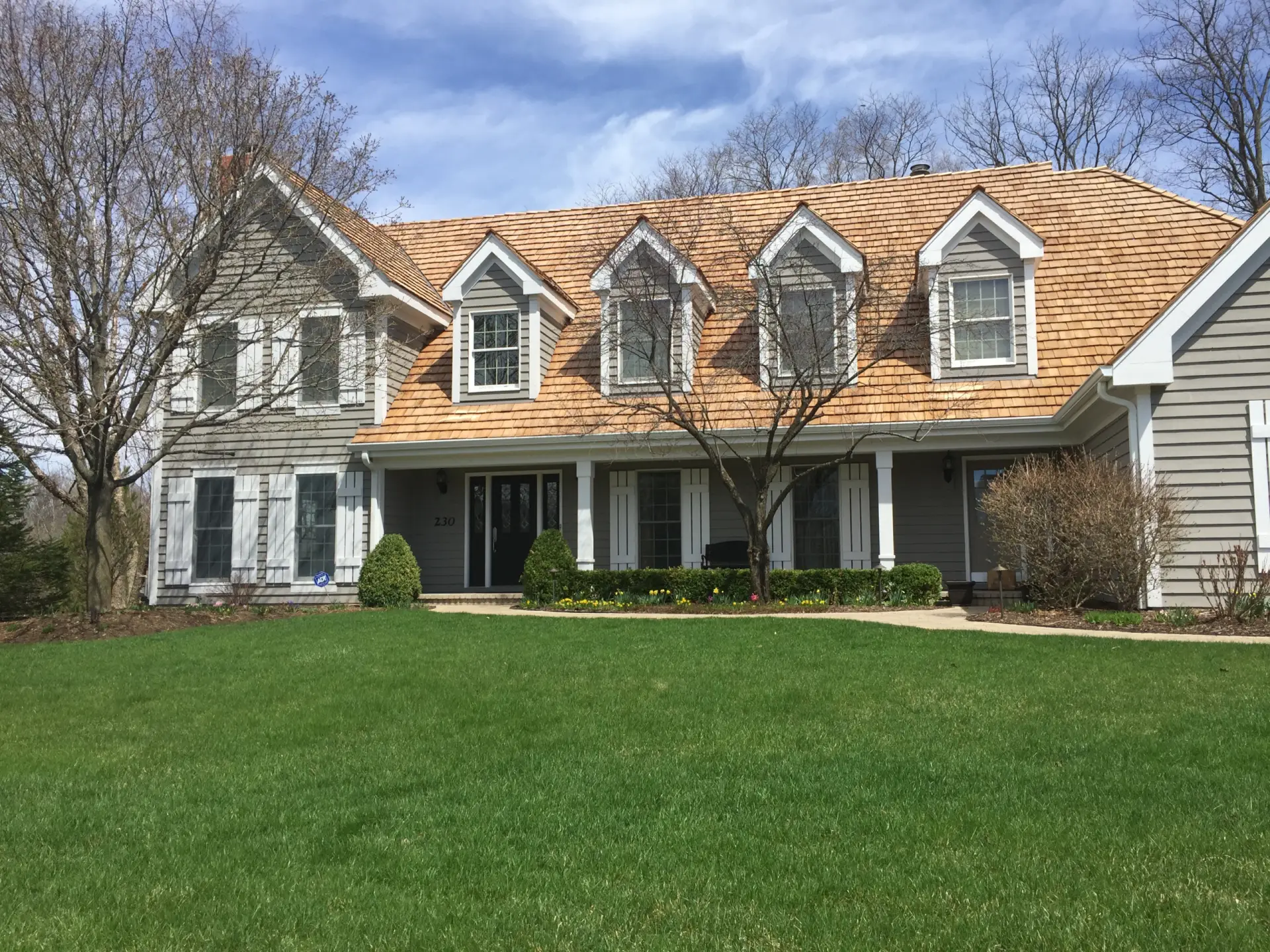 Bubble skylights on brown roof
