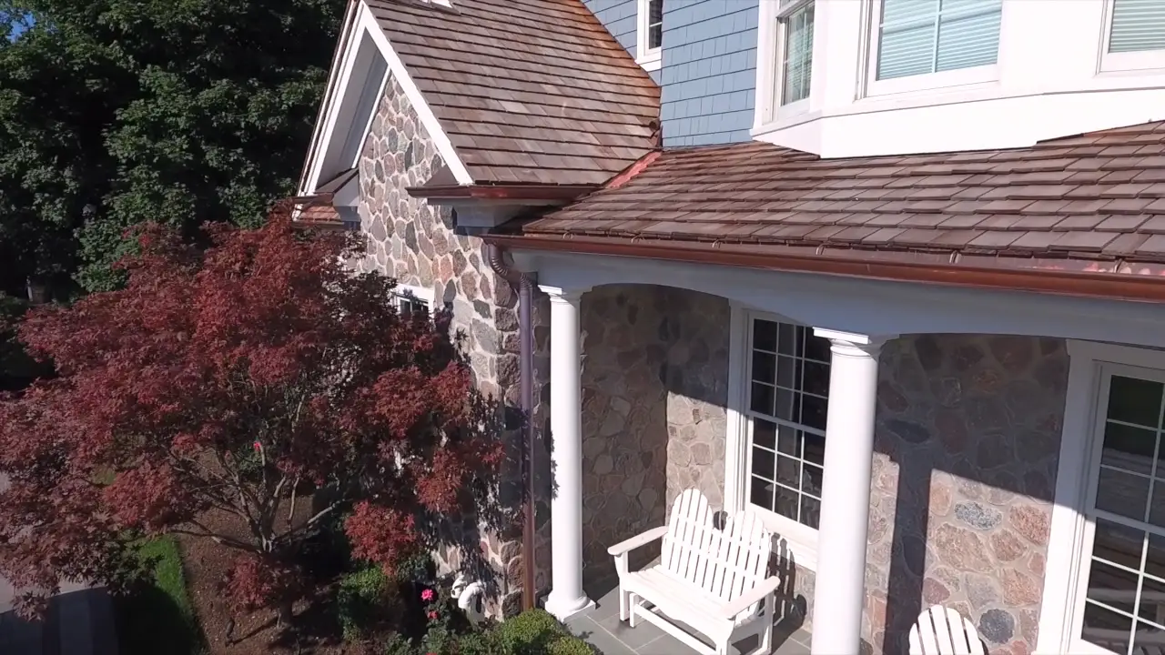 Bubble skylights on brown roof