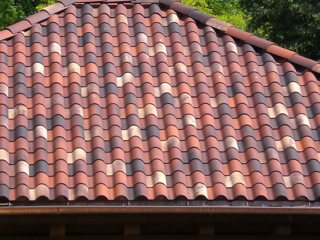 Bubble skylights on brown roof