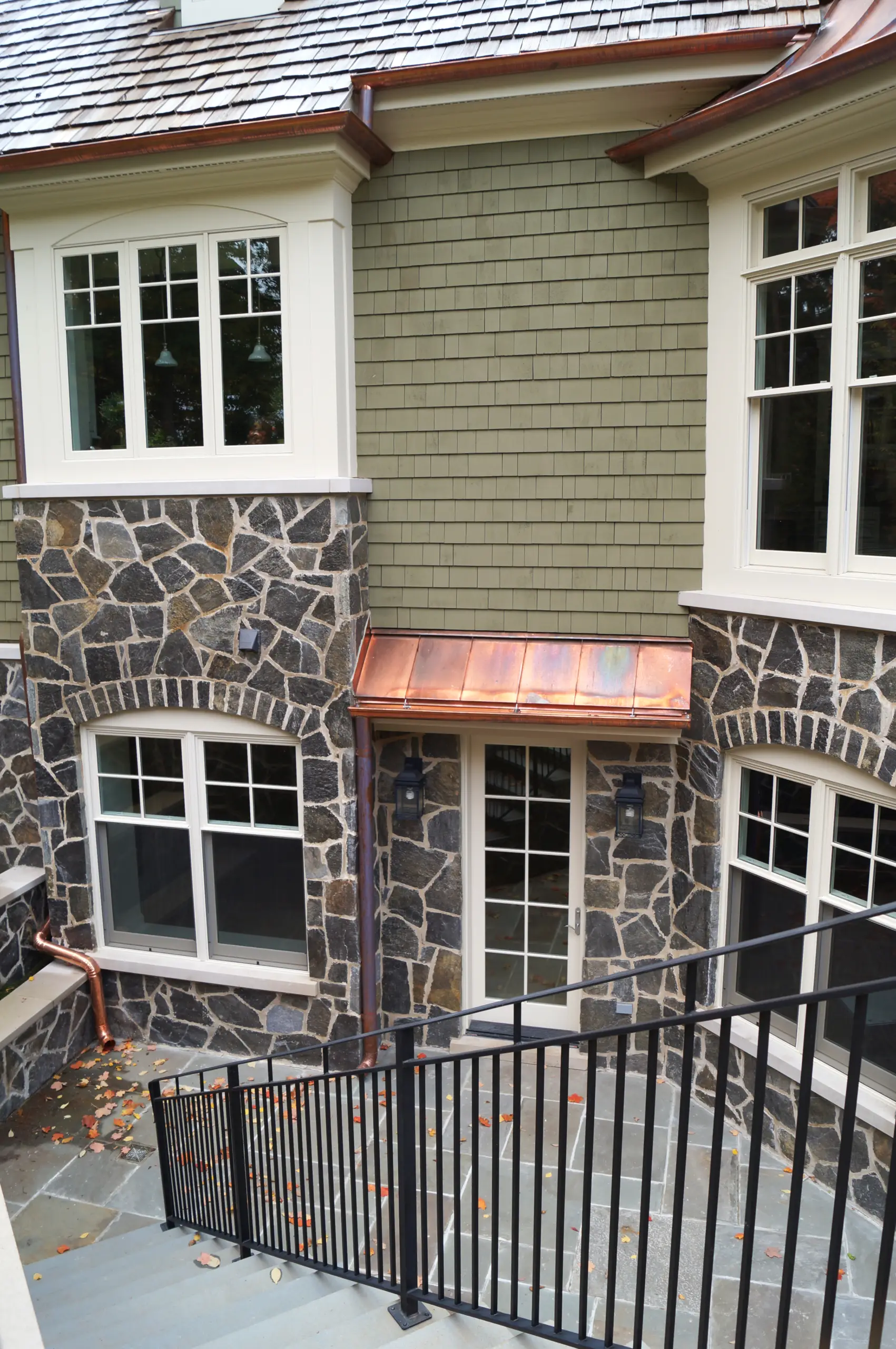 Bubble skylights on brown roof