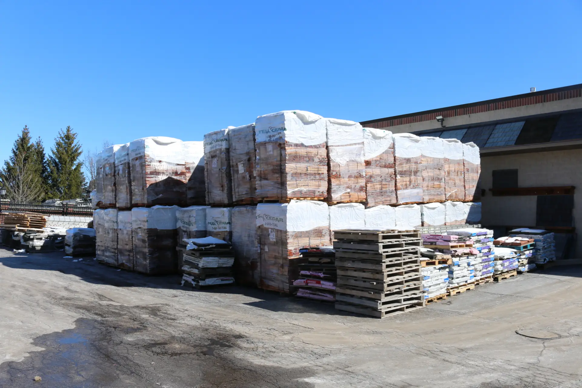 Bubble skylights on brown roof