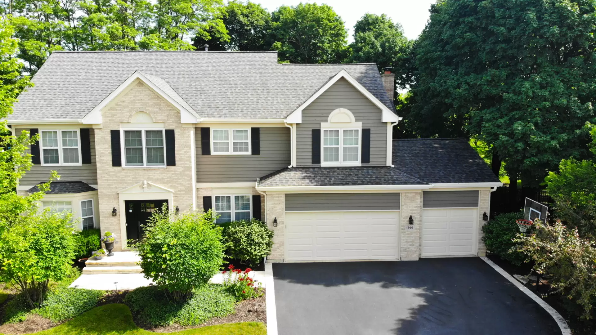 Bubble skylights on brown roof