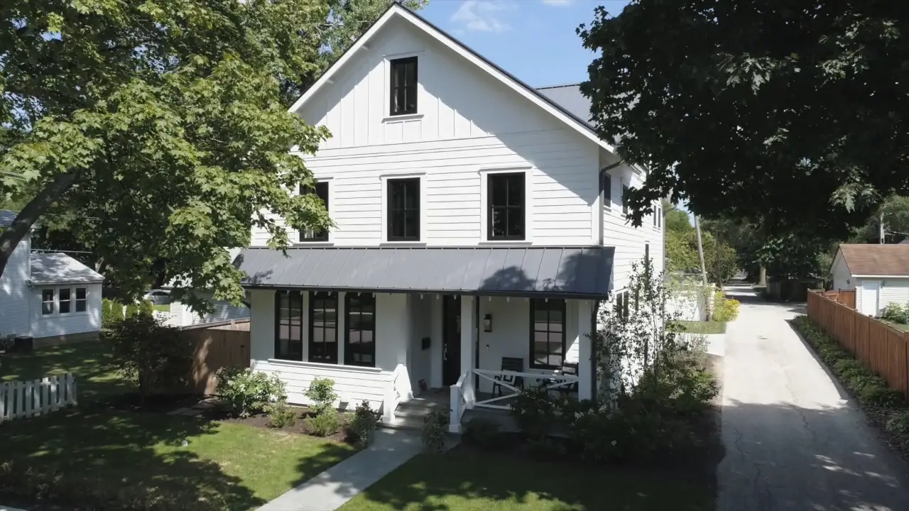 Bubble skylights on brown roof